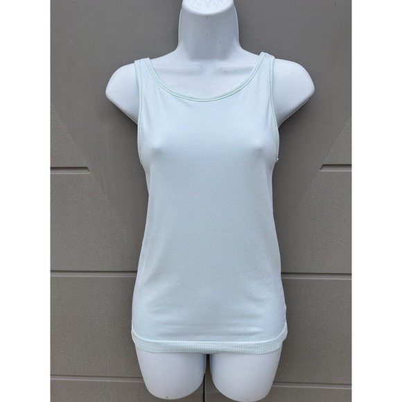 LULULEMON SEEK SIMPLICITY RIBBED TANK TOP, POLAR ICE SZ 6 Please Read - Picture 3 of 14